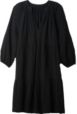 GAP GAUZE Dámske šaty, čierna, veľkosť