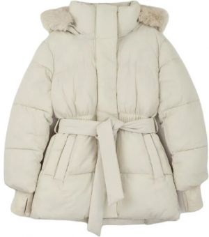 GAP FUR HOOD Dámska zimná bunda, béžová, veľkosť