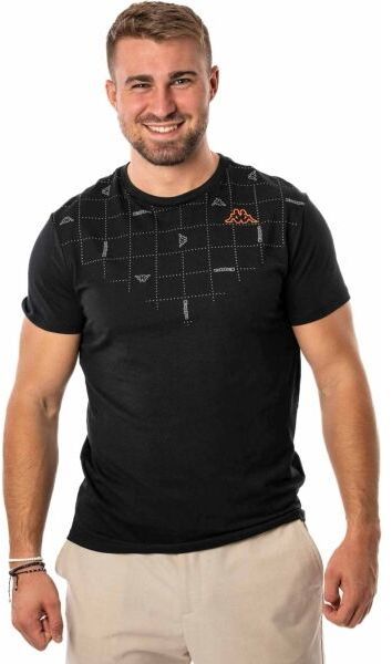 Kappa LOGO ILOND Pánske tričko, čierna, veľkosť