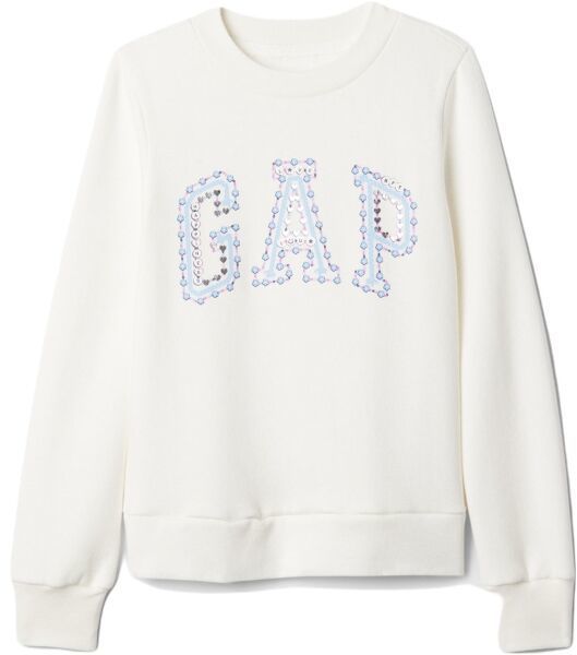 GAP V-LOGO Dievčenská mikina, biela, veľkosť