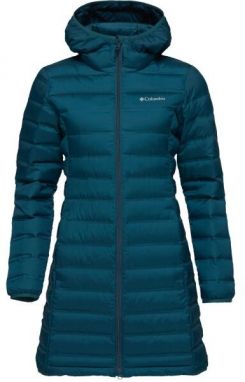 Columbia LAKE 22 II DOWN LONG HOODED JACKET Dámska zimná bunda, tmavo zelená, veľkosť