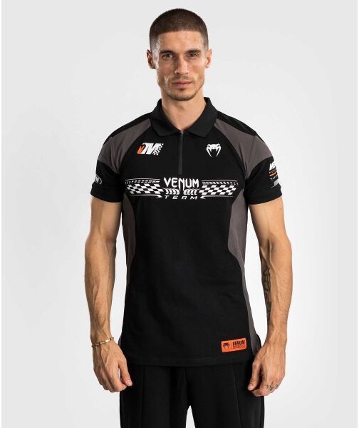 Venum MOTORSPORT POLO Pánske tričko, čierna, veľkosť