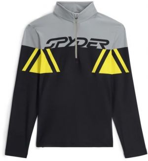 Spyder PODIUM 1/2 ZIP Pánska mikina, čierna, veľkosť