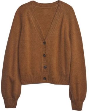 GAP CASHSOFT ABBREV CARDI Dámsky sveter, hnedá, veľkosť