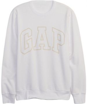 GAP CREWNECK LOGO Pánska mikina, biela, veľkosť