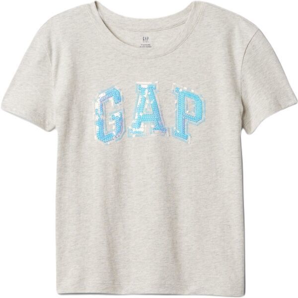 GAP BETTER LOGO Dievčenské tričko, sivá, veľkosť