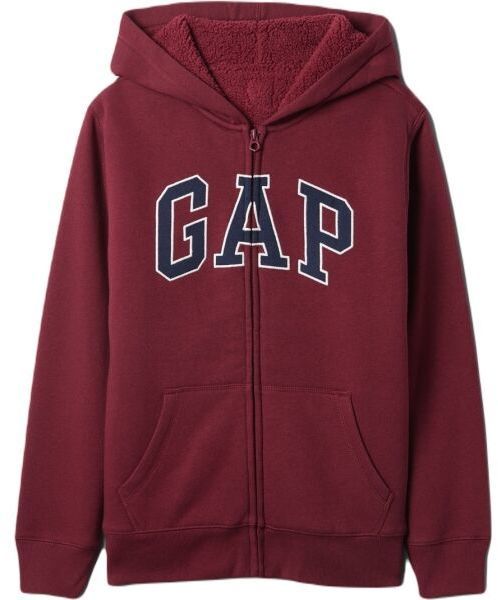 GAP V-OC COZY LOGO Chlapčenská mikina, vínová, veľkosť