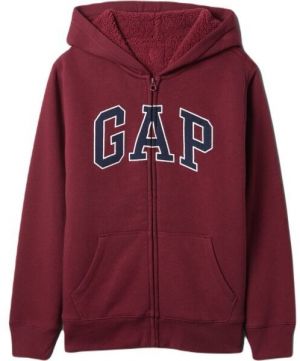 GAP V-OC COZY LOGO Chlapčenská mikina, vínová, veľkosť