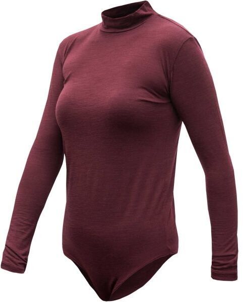 Sensor MERINO AIR Dámske body s dlhým rukávom, vínová, veľkosť