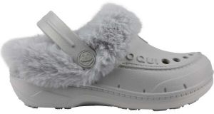 Coqui HUSKY KIDS Detské zateplené clogsy, sivá, veľkosť