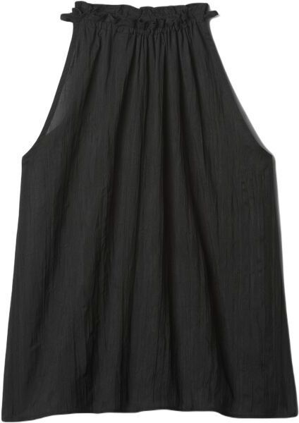 GAP CRINKLE Dámsky top, čierna, veľkosť
