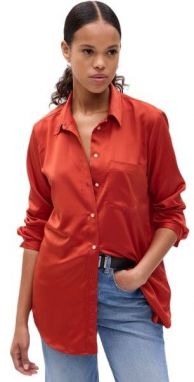 GAP BOYFRIEND Dámska košeľa, červená, veľkosť
