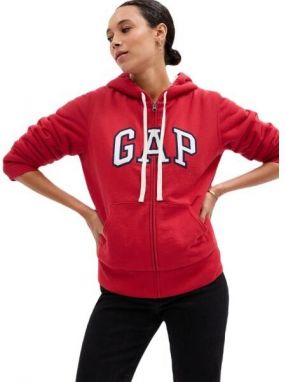 GAP V-FRCH EXC LOGO SHERPA Dámska mikina, červená, veľkosť