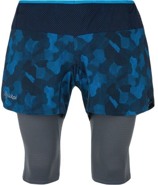 KILPI BERGEN Pánske bežecké šortky 2v1, modrá, veľkosť
