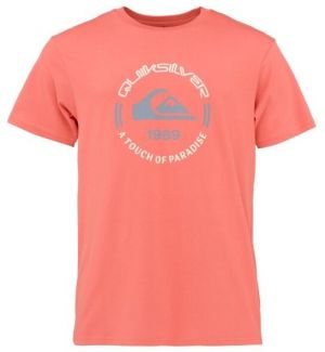 Quiksilver CIRCLE LOGO SS Pánske tričko, lososová, veľkosť
