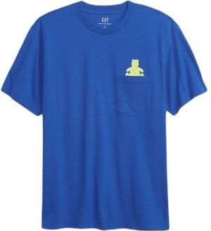 GAP BRANNAN Pánske tričko, modrá, veľkosť