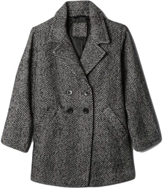 GAP TWEED Dievčenský kabát, čierna, veľkosť