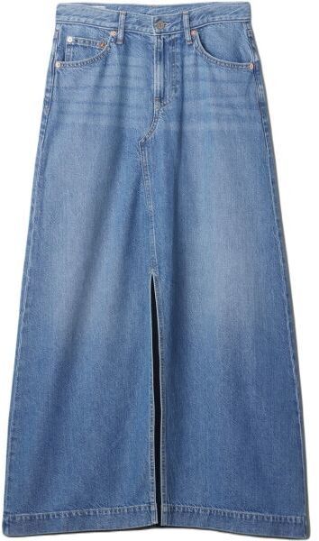 GAP WASH FEATHERWEIGHT DENIM Dámska sukňa, modrá, veľkosť