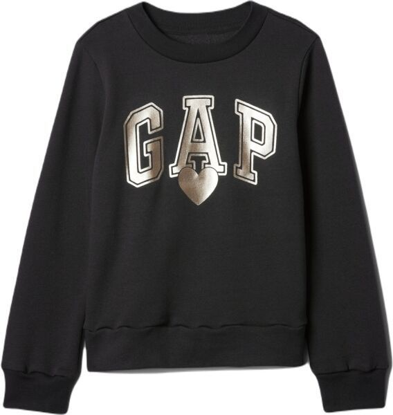 GAP V-LOGO Dievčenská mikina, čierna, veľkosť