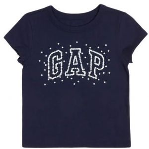 GAP VALUE LOGO GRAPHIC Detské tričko, tmavo modrá, veľkosť