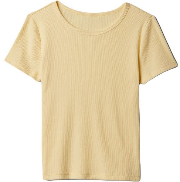 GAP SS RIB Dievčenské tričko, žltá, veľkosť