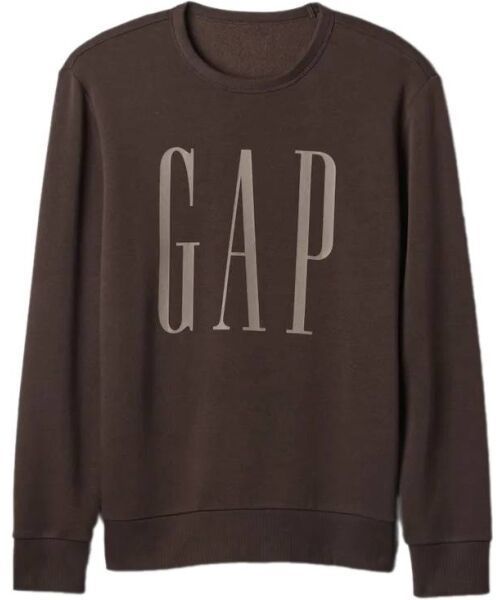 GAP FLEECE Pánska mikina, hnedá, veľkosť