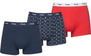 Fila BOXER ELASTIC WITH LOGO BOX OF 3 PIECES Pánske boxerky, tmavo modrá, veľkosť