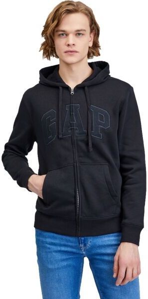 GAP V-HERITAGE Pánska mikina, čierna, veľkosť