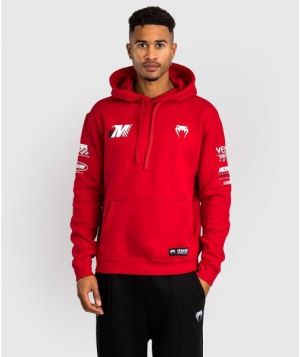 Venum MOTORSPORT HOODIE Pánska mikina, červená, veľkosť