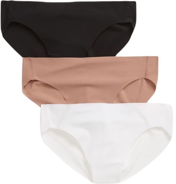 GAP NO SHOW BIKINI 3PK Dámske nohavičky, béžová, veľkosť