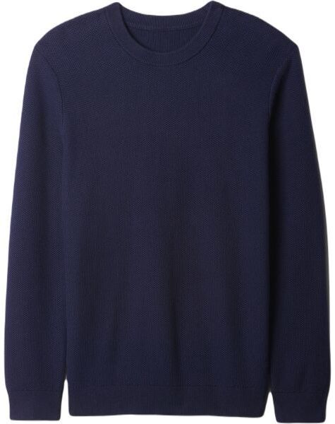 GAP MAINSTAY CREW TEXTURE Pánsky sveter, tmavo modrá, veľkosť