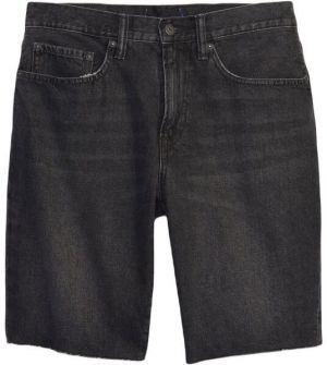 GAP V-STRAIGHT DENIM Pánske šortky, čierna, veľkosť