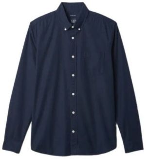 GAP OXFORD Pánska košeľa, tmavo modrá, veľkosť