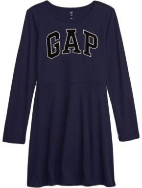 GAP V-FRCH LOGO Dievčenské šaty, tmavo modrá, veľkosť