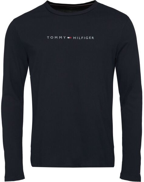 Tommy Hilfiger ORIGINAL LS Pánske tričko, tmavo modrá, veľkosť