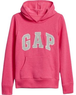 GAP V-FALL LOGO Dievčenská mikina, ružová, veľkosť