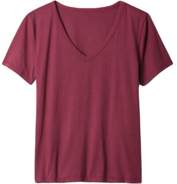 GAP ORGANIC Dámske tričko, vínová, veľkosť