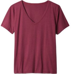 GAP ORGANIC Dámske tričko, vínová, veľkosť