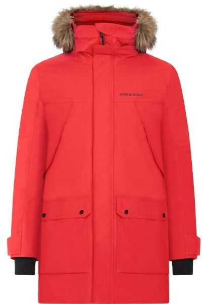 DIDRIKSONS RICK Pánska parka, červená, veľkosť