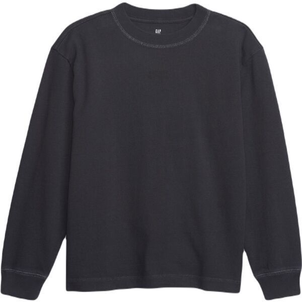 GAP LOGO CREW Chlapčenské tričko, čierna, veľkosť