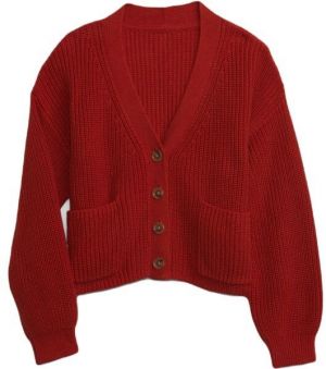 GAP SHAKER Dievčenský sveter, červená, veľkosť