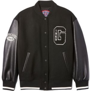 GAP WOOL VARSITY Dámska bunda, čierna, veľkosť
