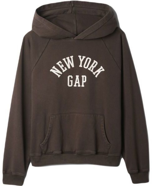 GAP FLEECE STANDARD Dámska mikina, hnedá, veľkosť