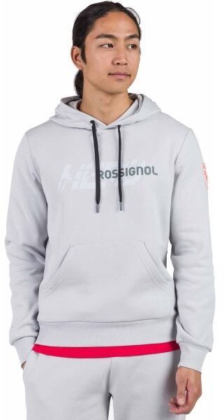 Rossignol HERO HOODIE Pánska mikina, sivá, veľkosť