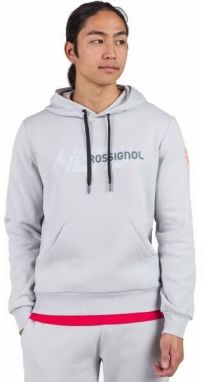 Rossignol HERO HOODIE Pánska mikina, sivá, veľkosť