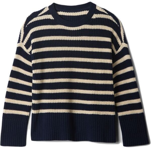 GAP BOXY CREW Dievčenský sveter, tmavo modrá, veľkosť