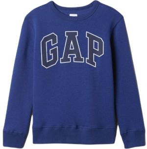 GAP V-LOGO CREW Chlapčenská mikina, modrá, veľkosť