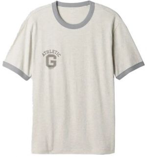 GAP ATHLETIC RINGER Pánske tričko, béžová, veľkosť