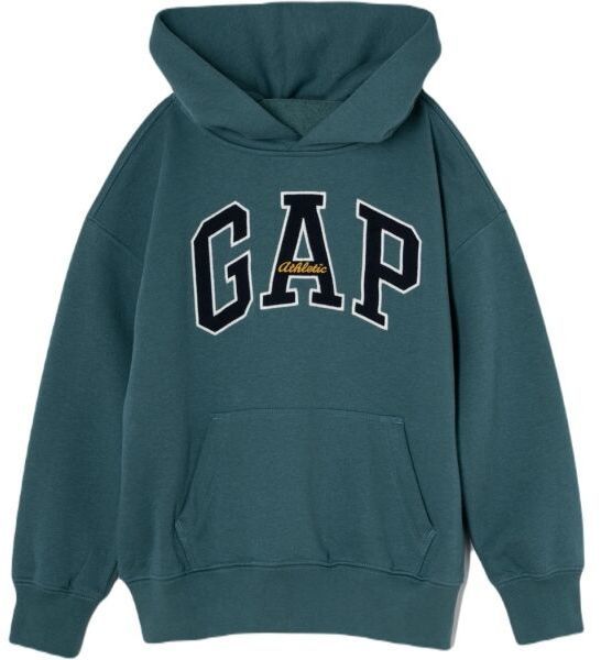 GAP ATHLETIC LOGO Chlapčenská mikina, tmavo zelená, veľkosť