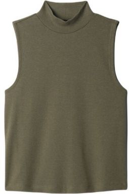 GAP MOD MOCK Dámske tielko, khaki, veľkosť